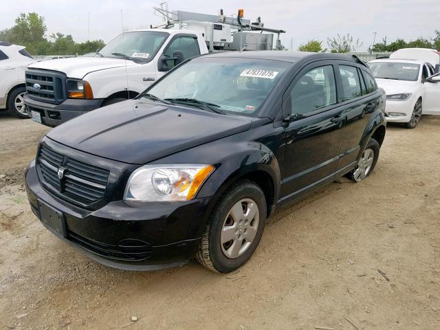 1B3HB28B07D320602 - 2007 DODGE CALIBER BLACK photo 2