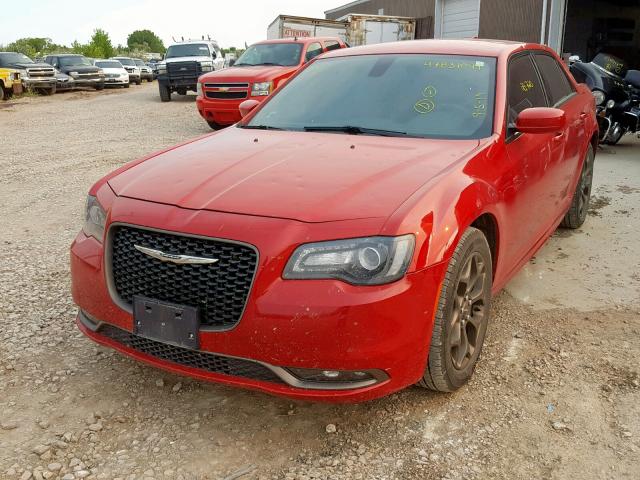 2C3CCAGG8HH599822 - 2017 CHRYSLER 300 S RED photo 2