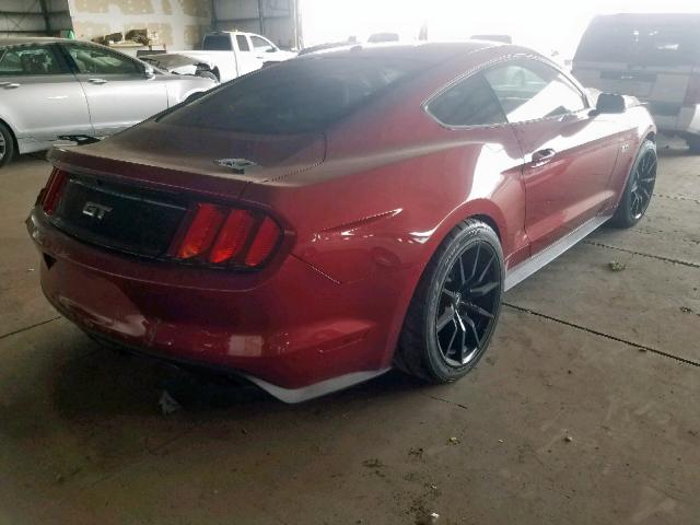 1FA6P8CFXF5370796 - 2015 FORD MUSTANG GT RED photo 4