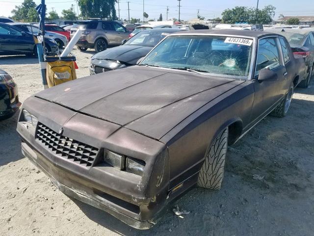 1G1AZ37H8CR155816 - 1982 CHEVROLET MONTE CARL BROWN photo 2