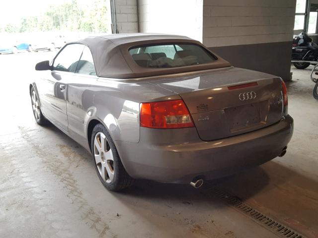 WAUAC48H06K011376 - 2006 AUDI A4 1.8 CAB TAN photo 3