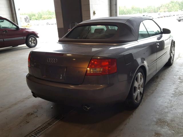 WAUAC48H06K011376 - 2006 AUDI A4 1.8 CAB TAN photo 4