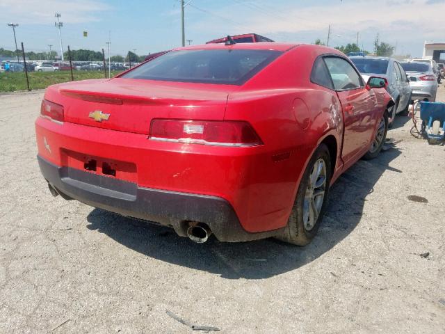 2G1FB1E36F9103959 - 2015 CHEVROLET CAMARO LS RED photo 4