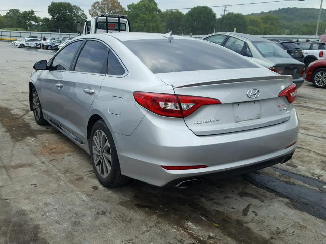 5NPE34AF7GH432329 - 2016 HYUNDAI SONATA SPO SILVER photo 3