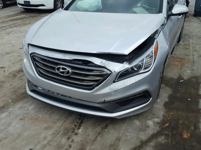 5NPE34AF7GH432329 - 2016 HYUNDAI SONATA SPO SILVER photo 9