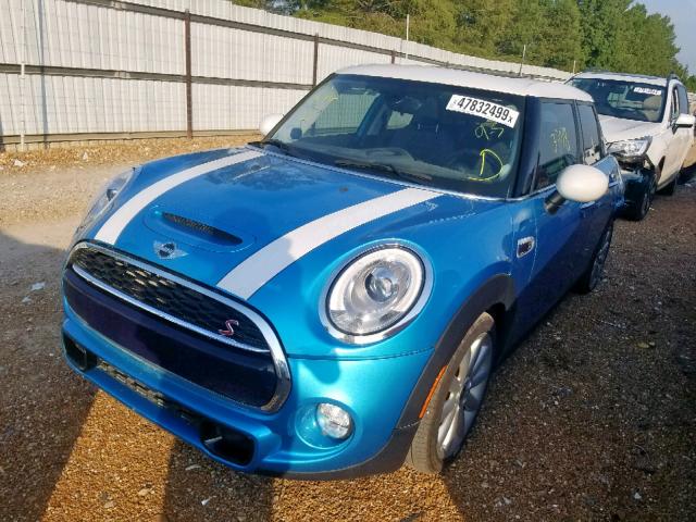 WMWXU3C51F2B62129 - 2015 MINI COOPER S BLUE photo 2