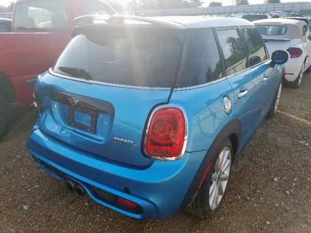 WMWXU3C51F2B62129 - 2015 MINI COOPER S BLUE photo 4