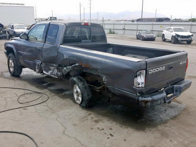 1B7GG32N12S610338 - 2002 DODGE DAKOTA SPO GRAY photo 3