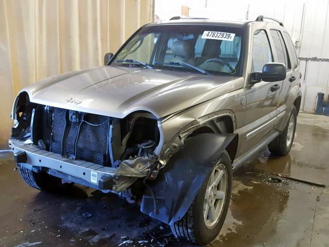 1J4GL58K95W644376 - 2005 JEEP LIBERTY LI TAN photo 2