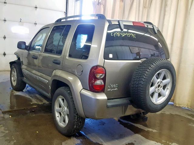 1J4GL58K95W644376 - 2005 JEEP LIBERTY LI TAN photo 3