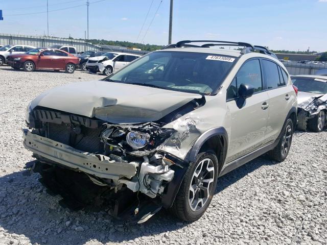 JF2GPAAC8HG270848 - 2017 SUBARU CROSSTREK TAN photo 2