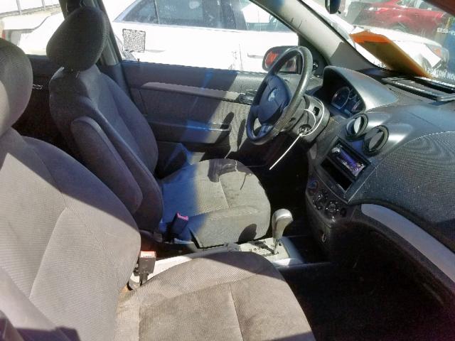 KL1TD56697B120461 - 2007 CHEVROLET AVEO BASE წითელი ფოტო 5