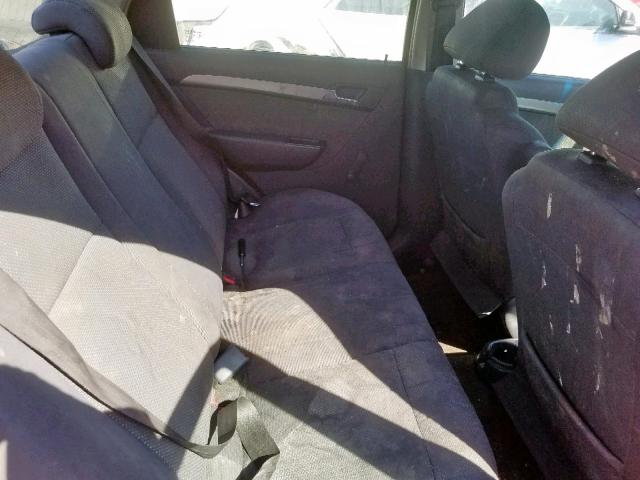 KL1TD56697B120461 - 2007 CHEVROLET AVEO BASE წითელი ფოტო 6
