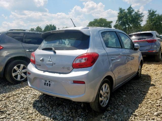 ML32A4HJ7HH018134 - 2017 MITSUBISHI MIRAGE SE SILVER photo 4