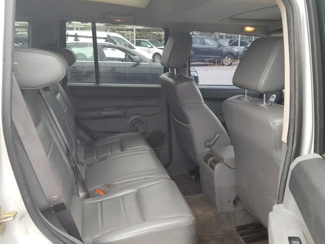 1J8HG48K66C252461 - 2006 JEEP COMMANDER SILVER photo 6