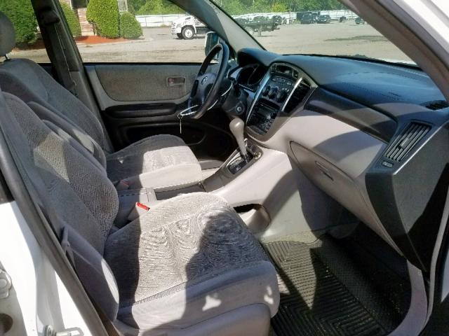 JTEHF21A730150160 - 2003 TOYOTA HIGHLANDER WHITE photo 5