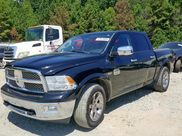 1C6RD6PT5CS323913 - 2012 DODGE RAM 1500 L BLACK photo 2