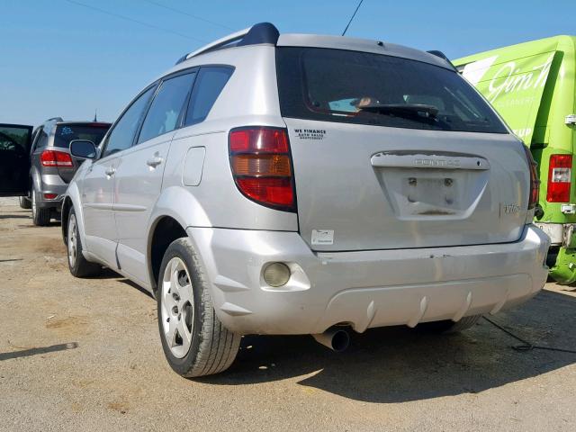 5Y2SL63885Z416076 - 2005 PONTIAC VIBE SILVER photo 3