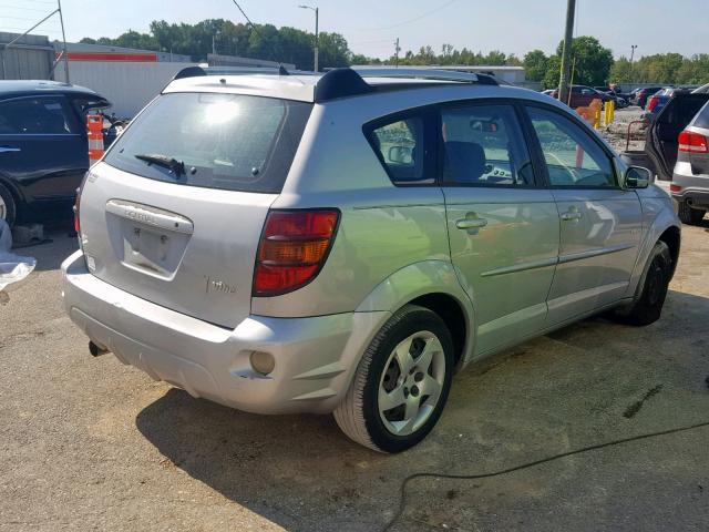 5Y2SL63885Z416076 - 2005 PONTIAC VIBE SILVER photo 4