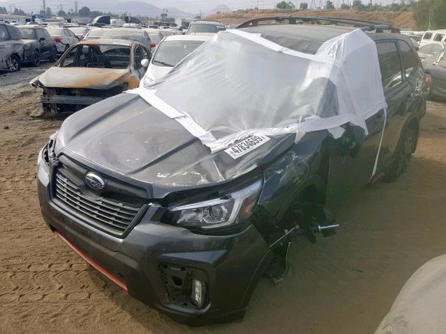 JF2SKAPC4KH453536 - 2019 SUBARU FORESTER S BLACK photo 2