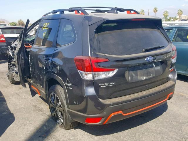 JF2SKAPC4KH453536 - 2019 SUBARU FORESTER S BLACK photo 3