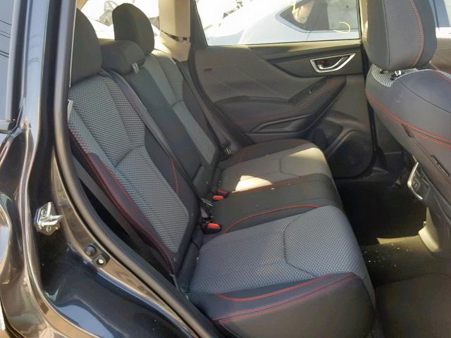 JF2SKAPC4KH453536 - 2019 SUBARU FORESTER S BLACK photo 6