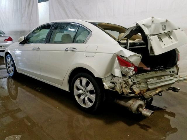 1HGCP3F81AA010976 - 2010 HONDA ACCORD EXL WHITE photo 3