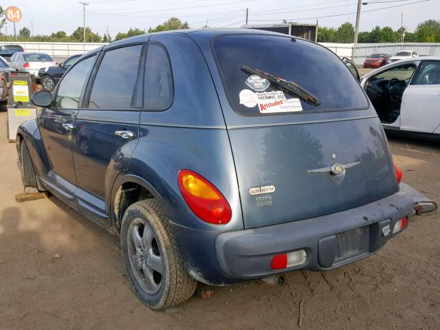 3C8FY68B22T272467 - 2002 CHRYSLER PT CRUISER BLUE photo 3