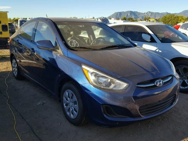 KMHCT4AE7GU120009 - 2016 HYUNDAI ACCENT SE BLUE photo 1