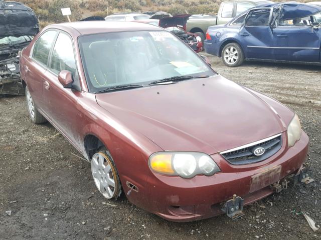 KNAFB161125066604 - 2002 KIA SPECTRA GS MAROON photo 1