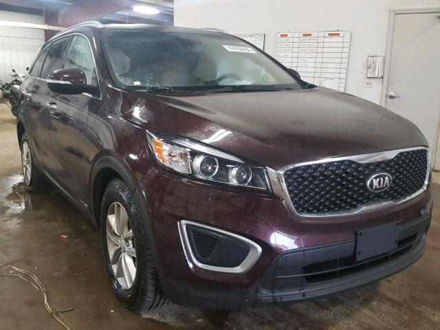 5XYPGDA55GG047671 - 2016 KIA SORENTO LX MAROON photo 1