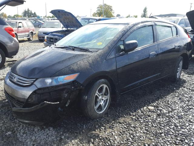 JHMZE2H5XBS004020 - 2011 HONDA INSIGHT LX BLACK photo 2