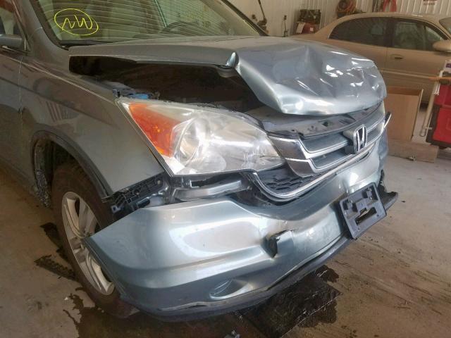 5J6RE4H79AL041724 - 2010 HONDA CR-V EXL TEAL photo 9