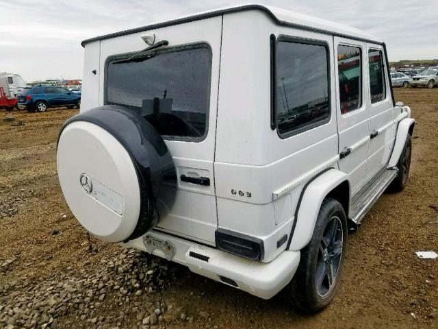 WDCYC7DF8GX261468 - 2016 MERCEDES-BENZ G 63 AMG WHITE photo 4