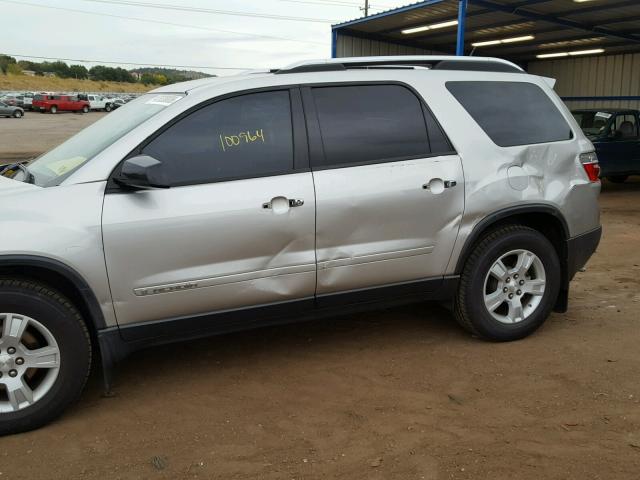 1GKEV13787J172937 - 2007 GMC ACADIA SLE SILVER photo 9