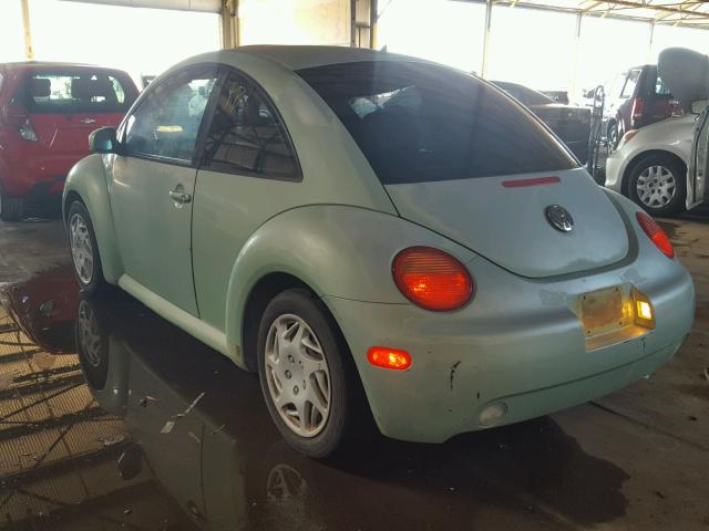 3VWCK21C71M473093 - 2001 VOLKSWAGEN NEW BEETLE 绿色 照片 3
