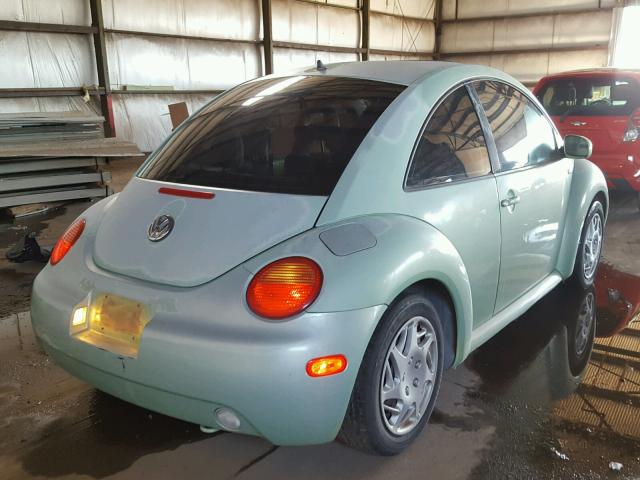 3VWCK21C71M473093 - 2001 VOLKSWAGEN NEW BEETLE 绿色 照片 4