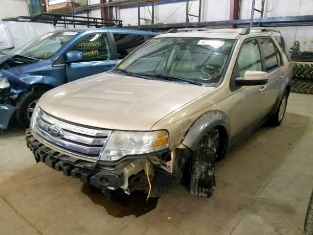 1FMDK05W98GA20674 - 2008 FORD TAURUS X S TAN photo 2