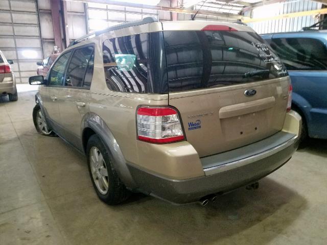 1FMDK05W98GA20674 - 2008 FORD TAURUS X S TAN photo 3