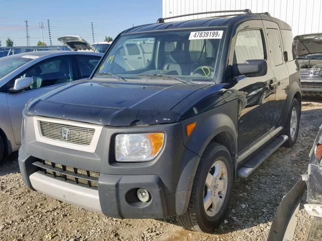 5J6YH17695L800971 - 2005 HONDA ELEMENT EX BLACK photo 2