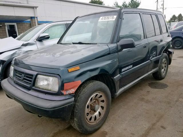 JS3TD02V6P4113594 - 1993 SUZUKI SIDEKICK J BLACK photo 2