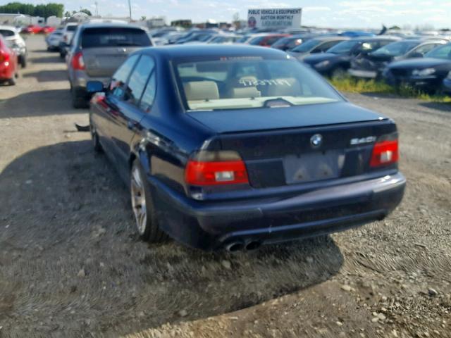 WBADN6341YGM69568 - 2000 BMW 540 I AUTO BLUE photo 3