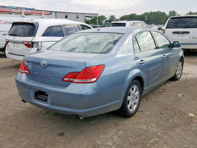 4T1BK3DB1AU362974 - 2010 TOYOTA AVALON BLUE photo 4