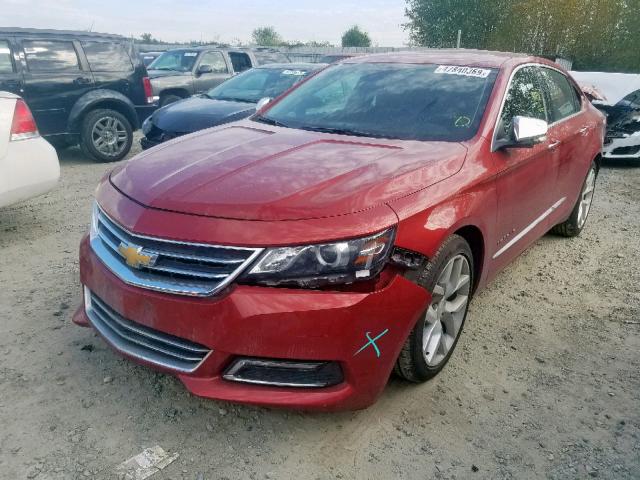 2G1165S39F9210045 - 2015 CHEVROLET IMPALA LTZ RED photo 2