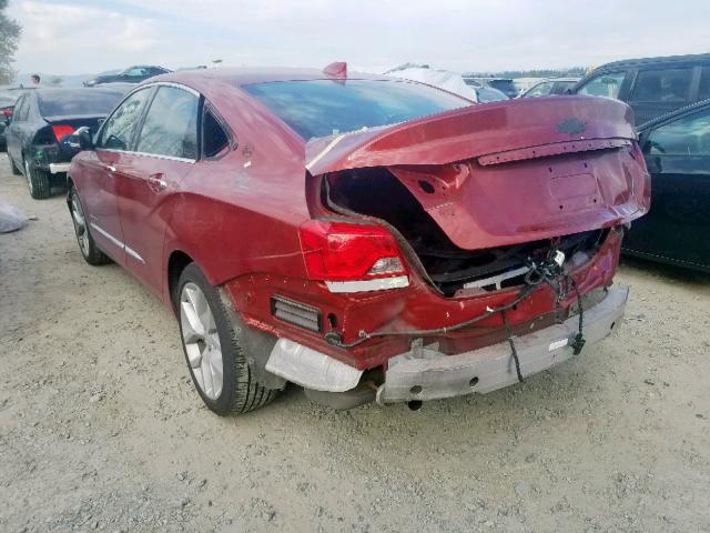 2G1165S39F9210045 - 2015 CHEVROLET IMPALA LTZ RED photo 3