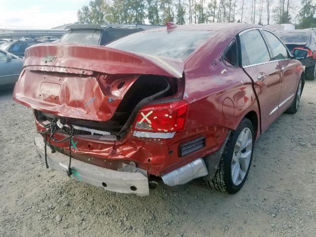 2G1165S39F9210045 - 2015 CHEVROLET IMPALA LTZ RED photo 4