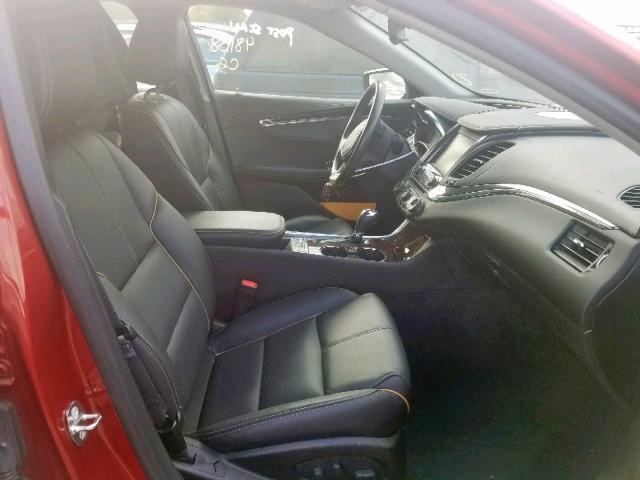 2G1165S39F9210045 - 2015 CHEVROLET IMPALA LTZ RED photo 5