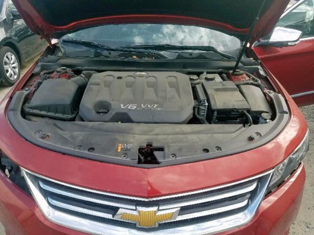 2G1165S39F9210045 - 2015 CHEVROLET IMPALA LTZ RED photo 7