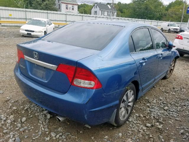 19XFA16939E014448 - 2009 HONDA CIVIC EXL 蓝色 照片 4