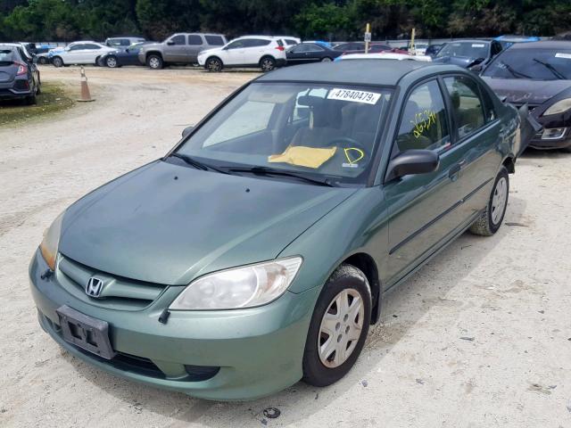 2HGES16384H626681 - 2004 HONDA CIVIC DX V GREEN photo 2